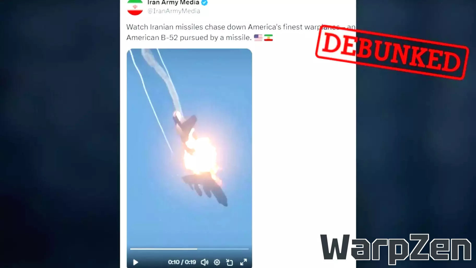 Misleading Video Claims Iran Shot Down US B-52 Bomber