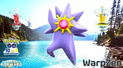 Starmie Stars in Pokémon GO Ultra Unlock: Starmie Super Mega Raid Day